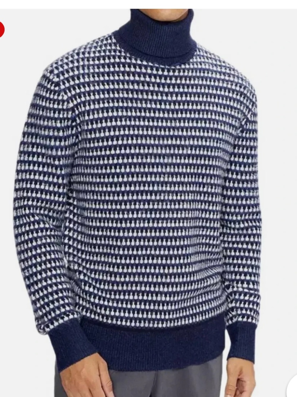 NEW TED BAKER RIBER SWEATER ROLL NECK WOOL JUMPER TURTLE BLUE